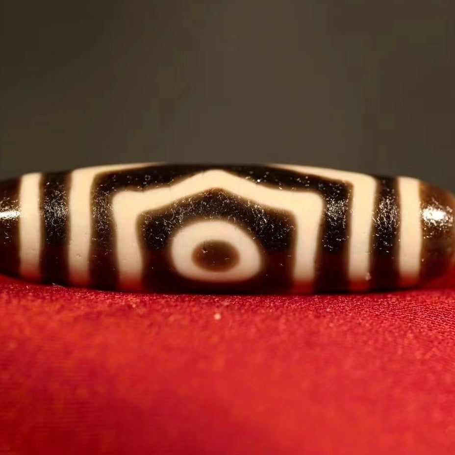 Millennium-old Sacred Relic: Three-eyed Dzi Bead