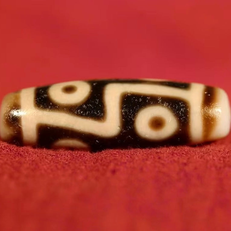 Millennium-old Sacred Relic: Six-eyed Dzi Bead