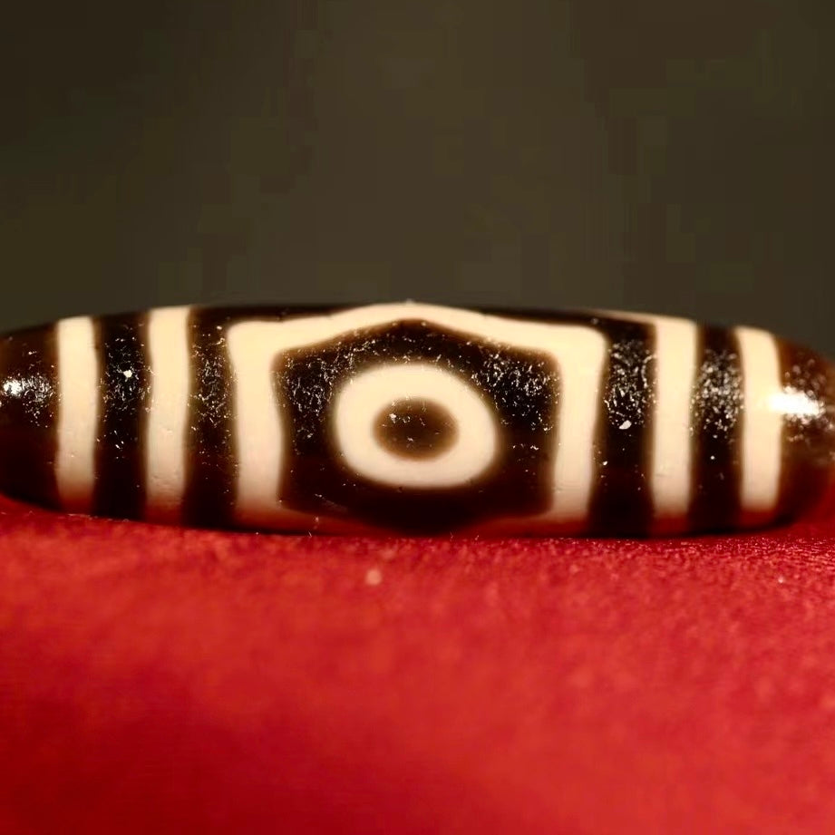 Millennium-old Sacred Relic: Three-eyed Dzi Bead