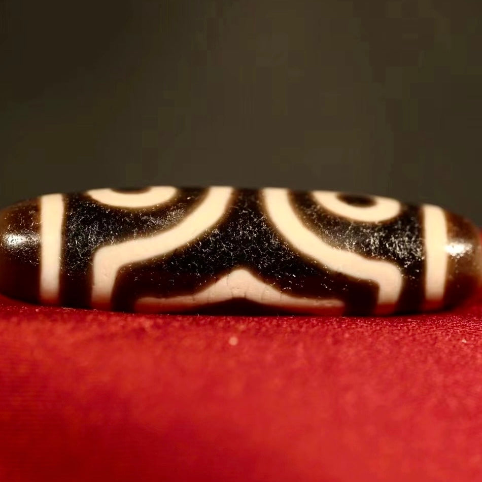 Millennium-old Sacred Relic: Three-eyed Dzi Bead